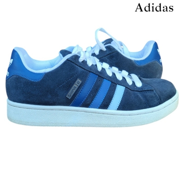 adidas Shoes - Adidas Blue Campus ST Suede Leather Sneaker Tennis Athletic Casual Shoe Women 8